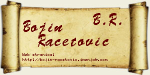 Bojin Račetović vizit kartica